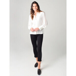 J BRAND RUBY HIGH RISE CROPPED CIGARETTE JEANS SIZE 23 IN BLACK $188